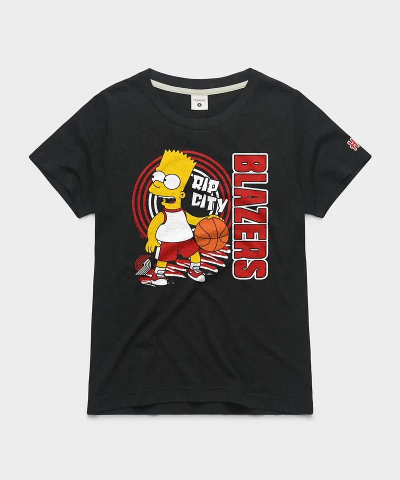 Women's The Simpsons Bart X Portland Trail Blazers 1