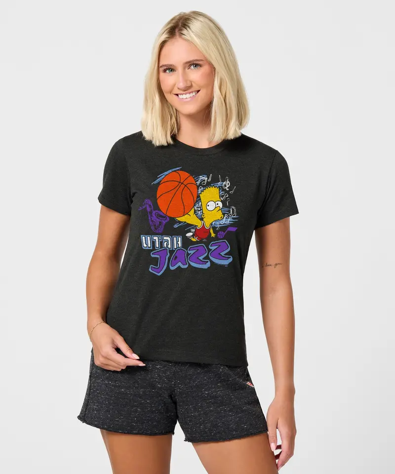 Women's The Simpsons Bart X Utah Jazz 3