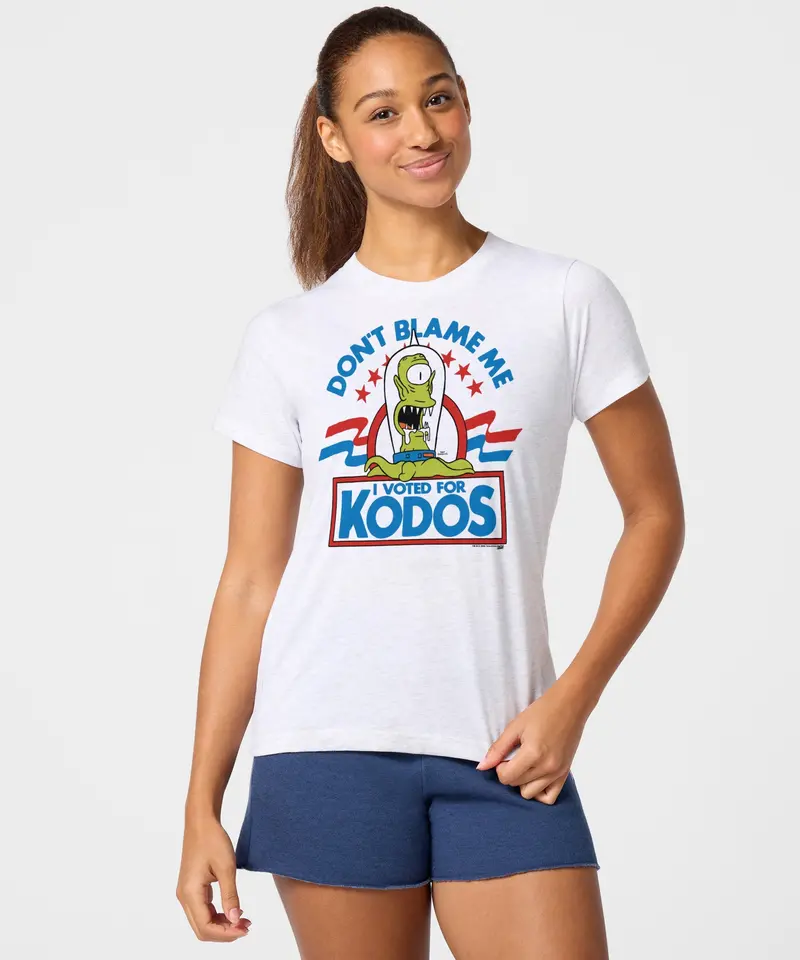 Women's The Simpsons Don't Blame Me I Voted For Kodos 3