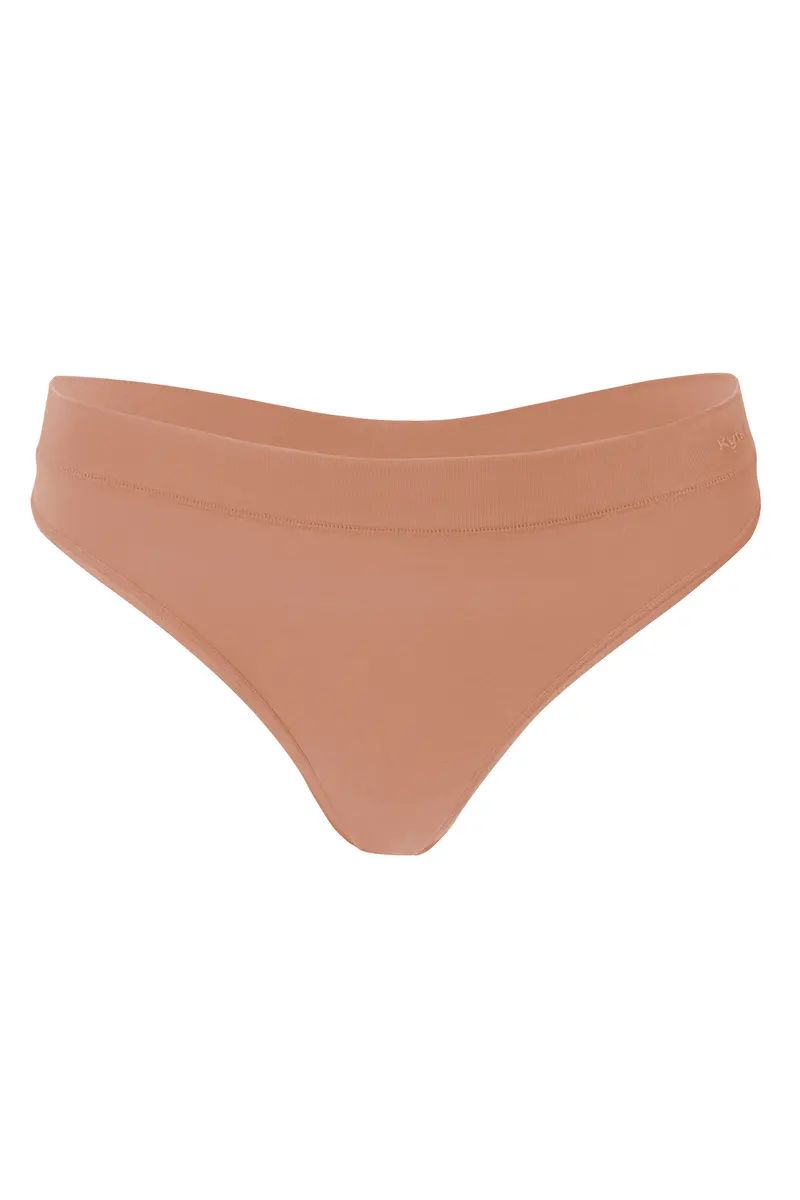 Women's Thong In Latte 2
