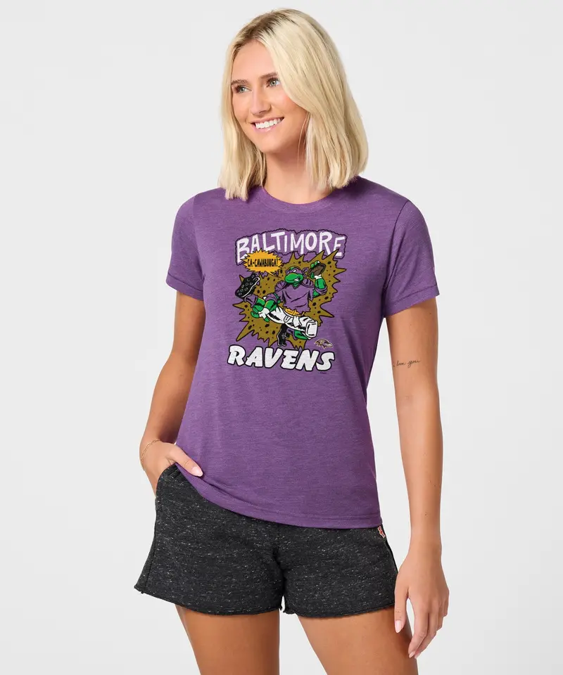 Women's Tmnt Donatello X Baltimore Ravens 3