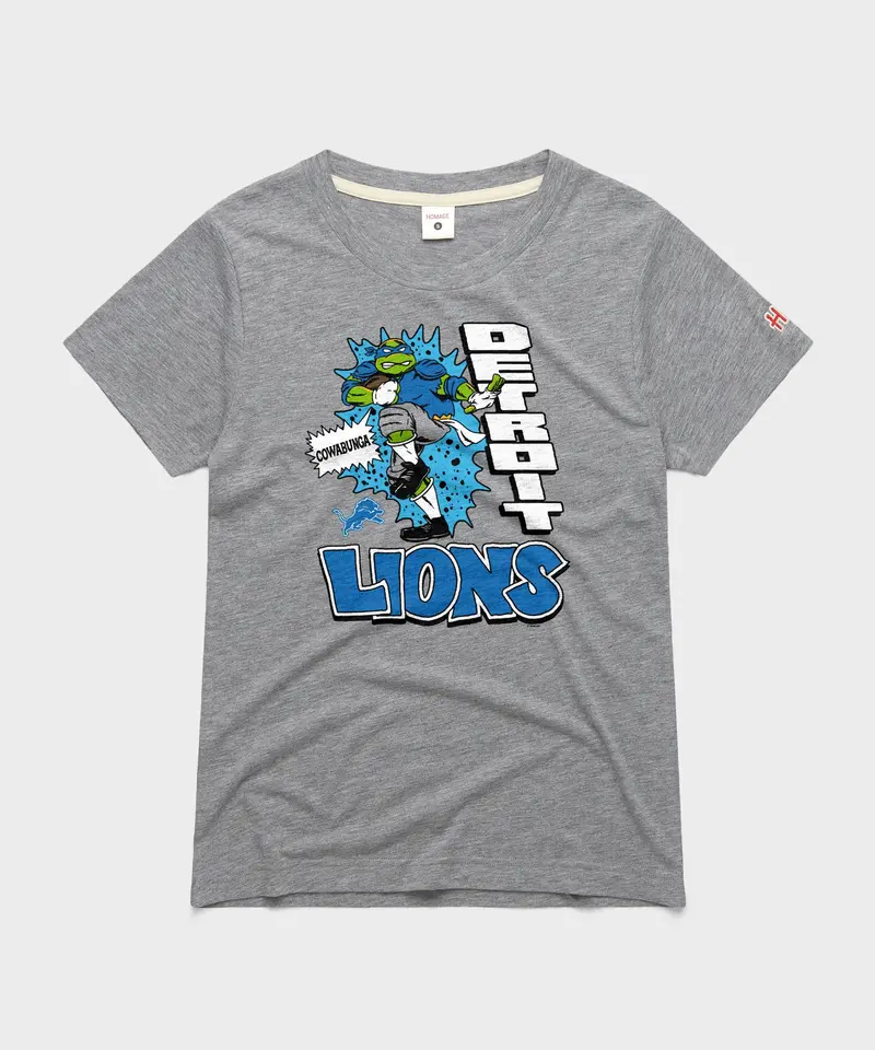Women's Tmnt Leonardo X Detroit Lions 1