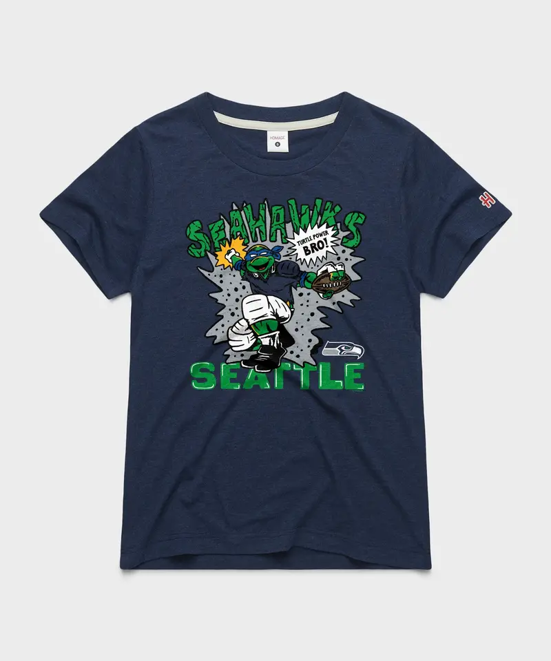 Women's Tmnt Leonardo X Seattle Seahawks 1