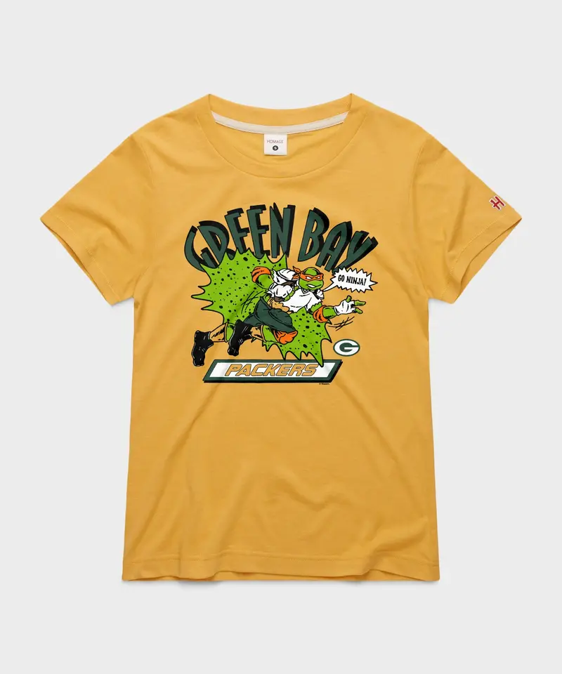 Women's Tmnt Michelangelo X Green Bay Packers 1