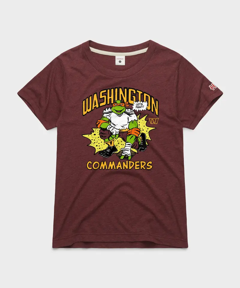 Women's Tmnt Michelangelo X Washington Commanders 1