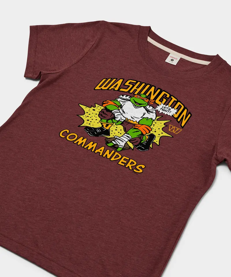 Women's Tmnt Michelangelo X Washington Commanders 2