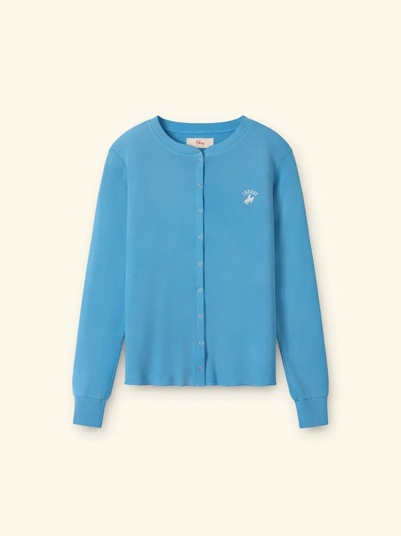 Women's Western Athletic Cardigan (Malibu Blue) 1