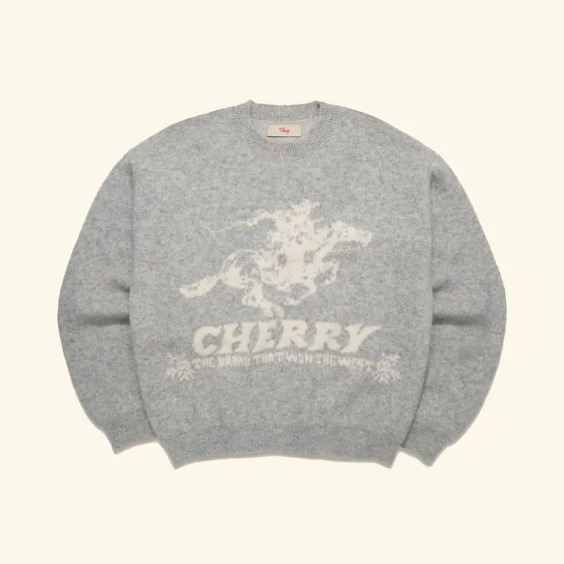 Won The West Knit Crew (Heather Grey) 1