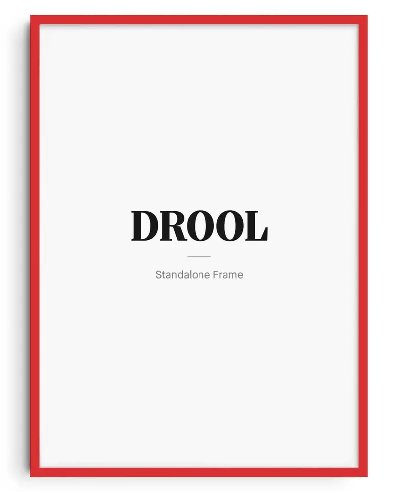 Wooden Frame - Red 1