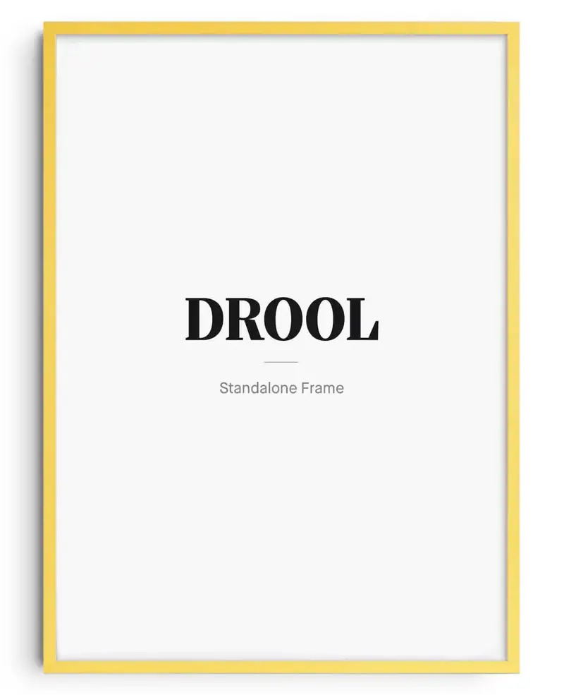 Wooden Frame - Yellow 1