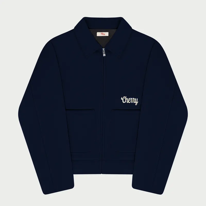 Wool Club Jacket (Navy) 1