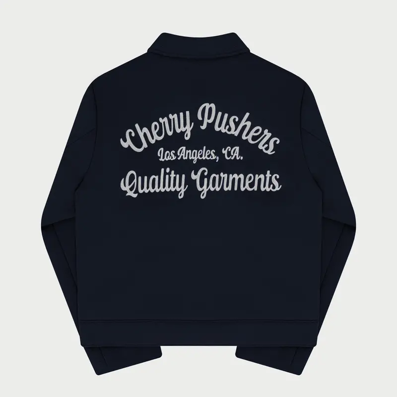Wool Club Jacket (Navy) 2