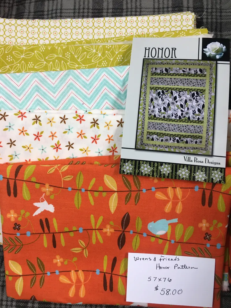 Wrens & Friends / Honor Pattern 57 X 76 Kit Includes Fabric, Binding, & Pattern 1