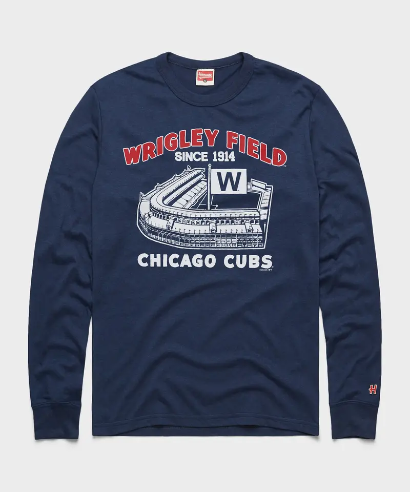 Wrigley Field Chicago Cubs Long Sleeve Tee 1