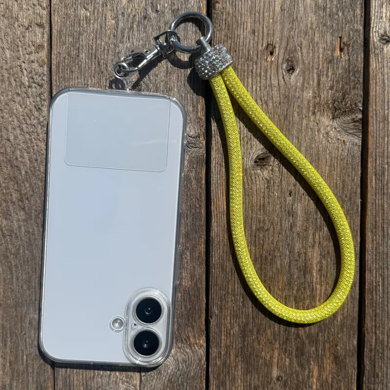 Yellow Rhinestone Cell Phone Wristlet #Cpw102 1
