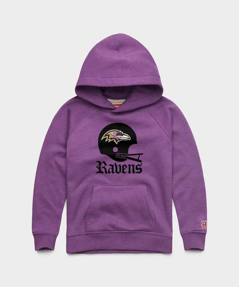 Youth Baltimore Ravens Big Helmet Hoodie 1