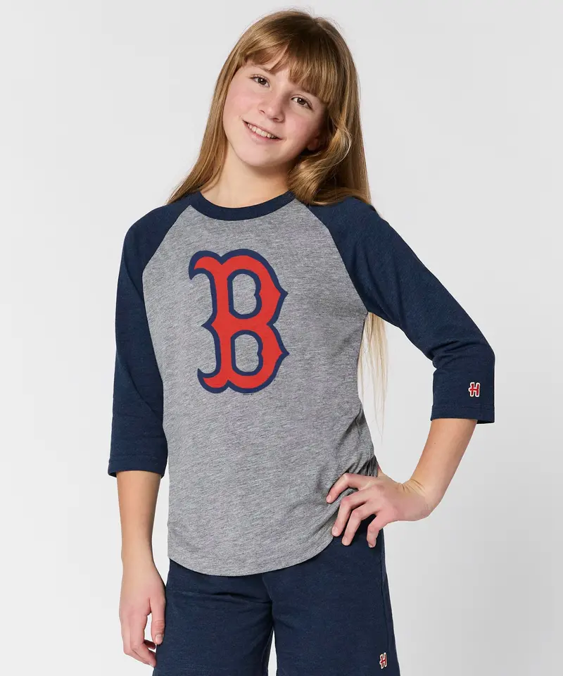 Youth Boston Red Sox Cap Logo '97 Raglan 3