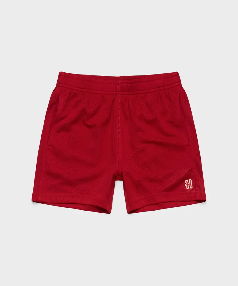 Youth Breathable Mesh Athletic Shorts