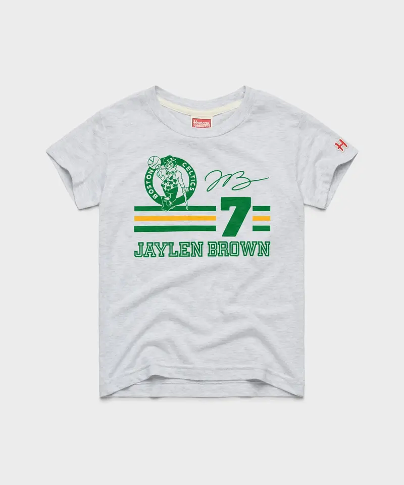 Youth Celtics Jaylen Brown Signature Jersey 1
