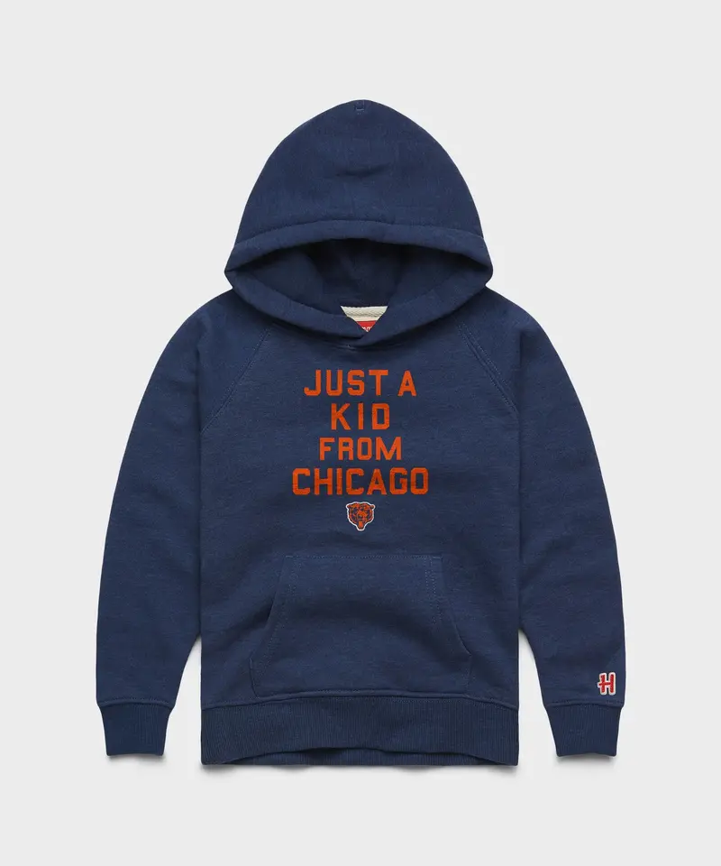 Youth Chicago Bears Just A Kid From Chicago Hoodie 1