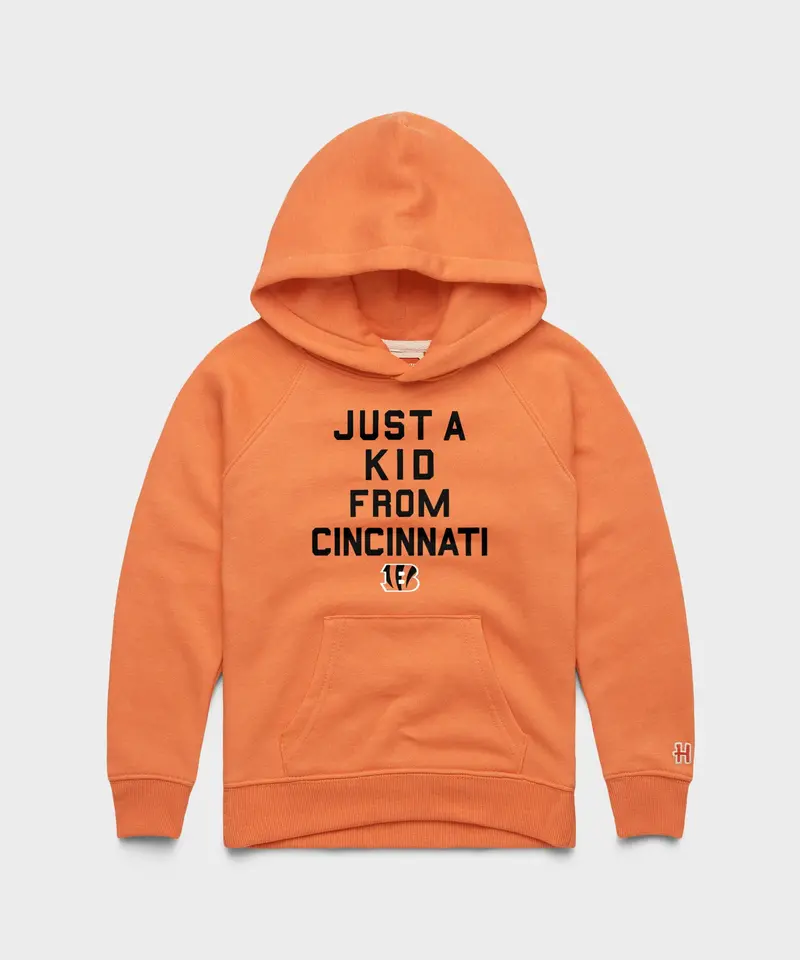 Youth Cincinnati Bengals Just A Kid From Cincinnati Hoodie 1