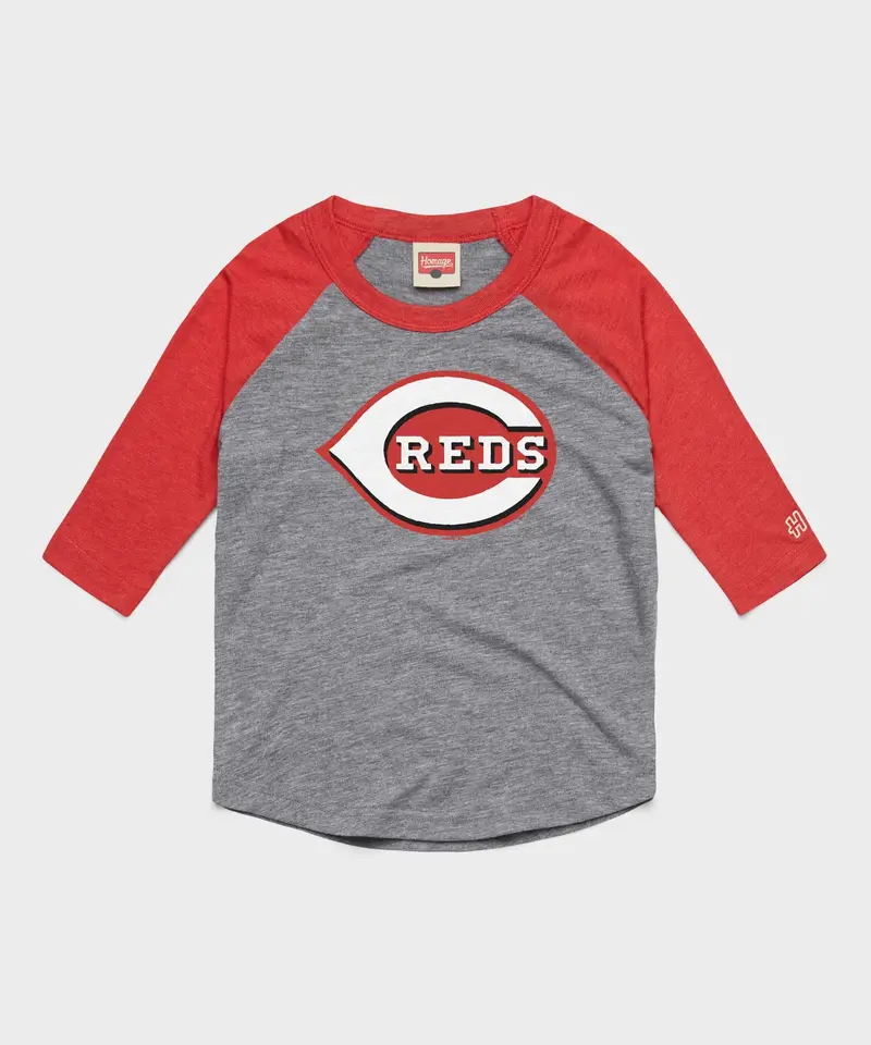 Youth Cincinnati Reds Jersey Logo '13 Raglan 1