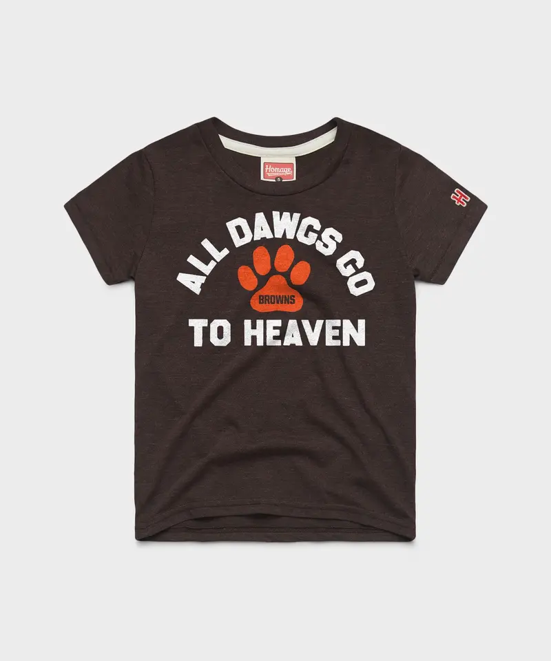 Youth Cleveland Browns All Dawgs Go To Heaven 1