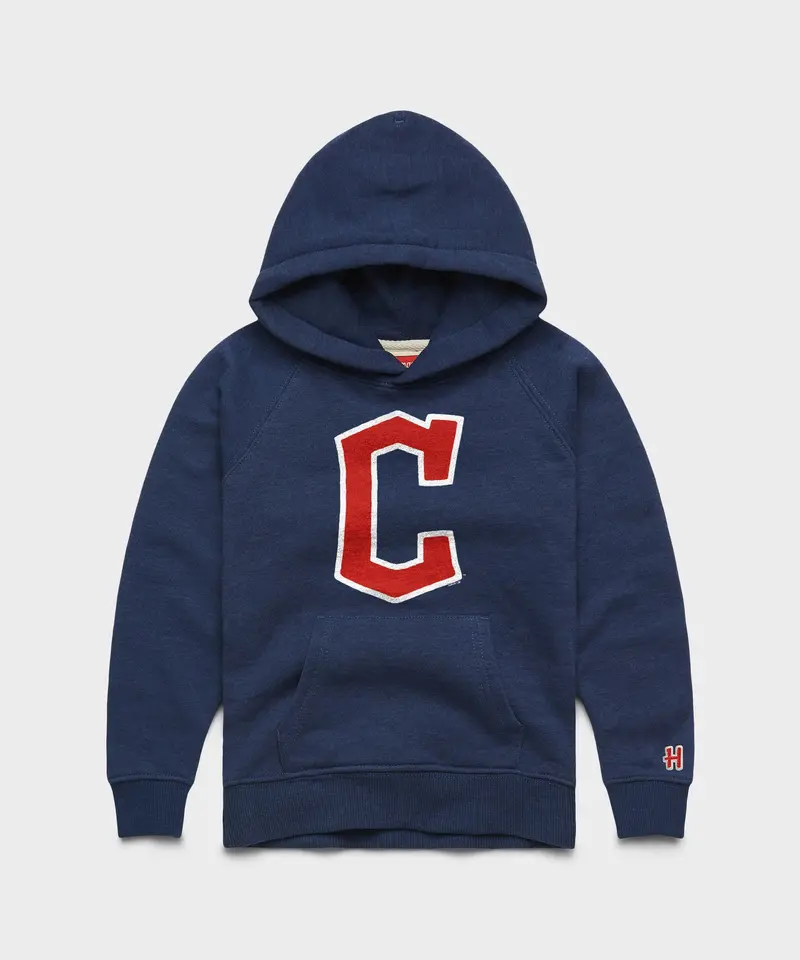 Youth Cleveland Guardians Cap Logo '22 Hoodie 1