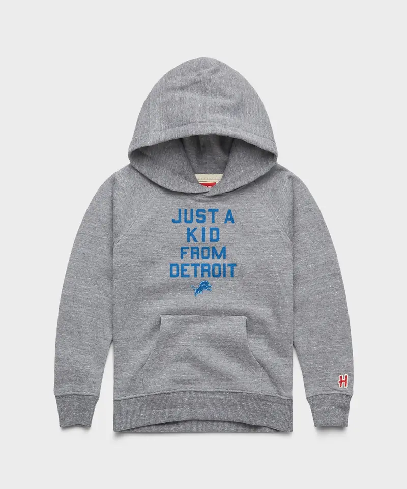 Youth Detroit Lions Just A Kid From Detroit Hoodie 1