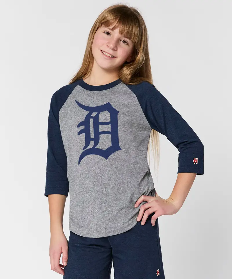 Youth Detroit Tigers Jersey Logo '18 Raglan 3