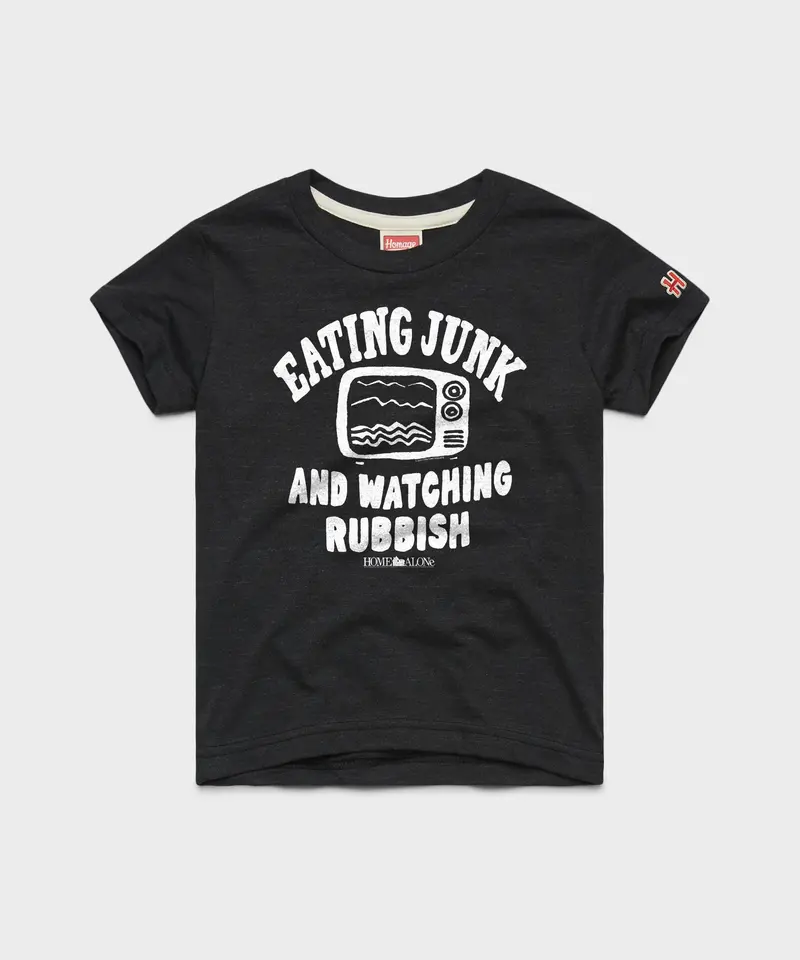 Youth Home Alone Eating Junk And Watching Rubbish 1