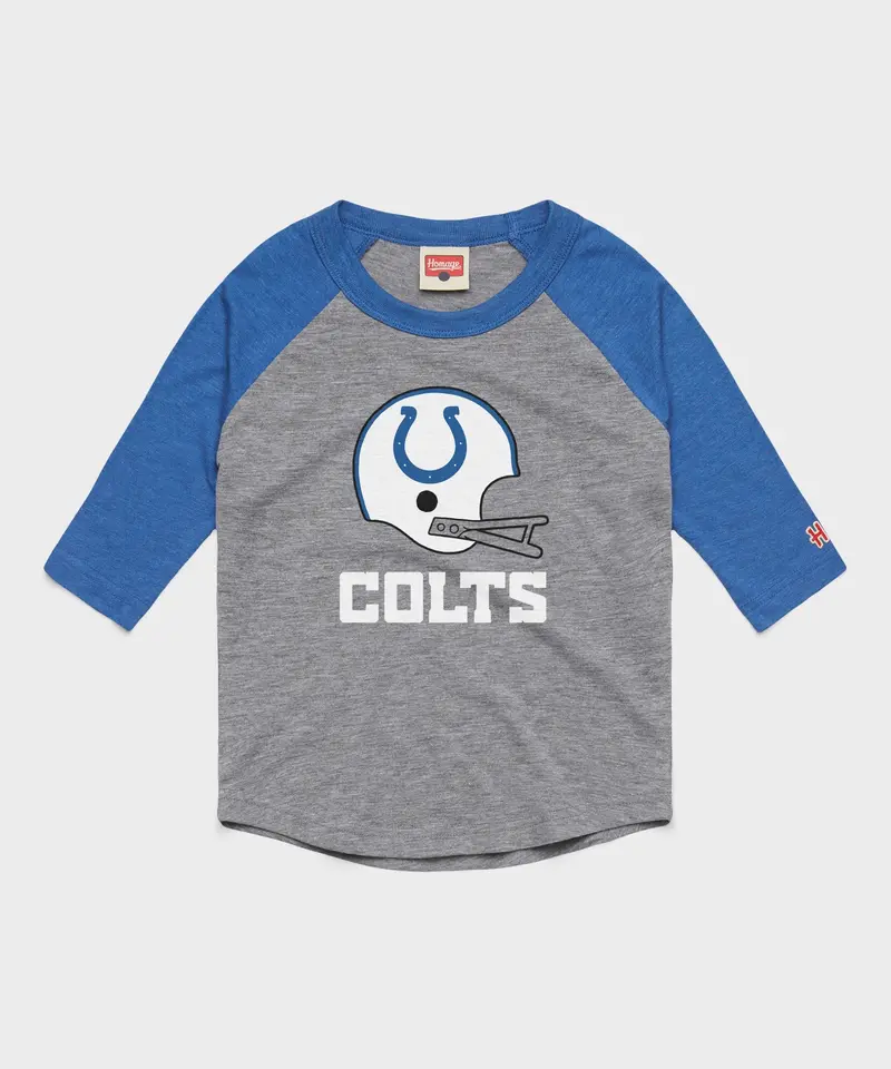 Youth Indianapolis Colts Big Helmet Raglan 1