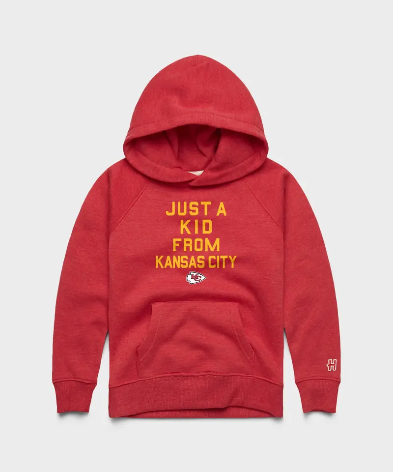 Youth Kansas City Chiefs Just A Kid From Kansas City Hoodie 1
