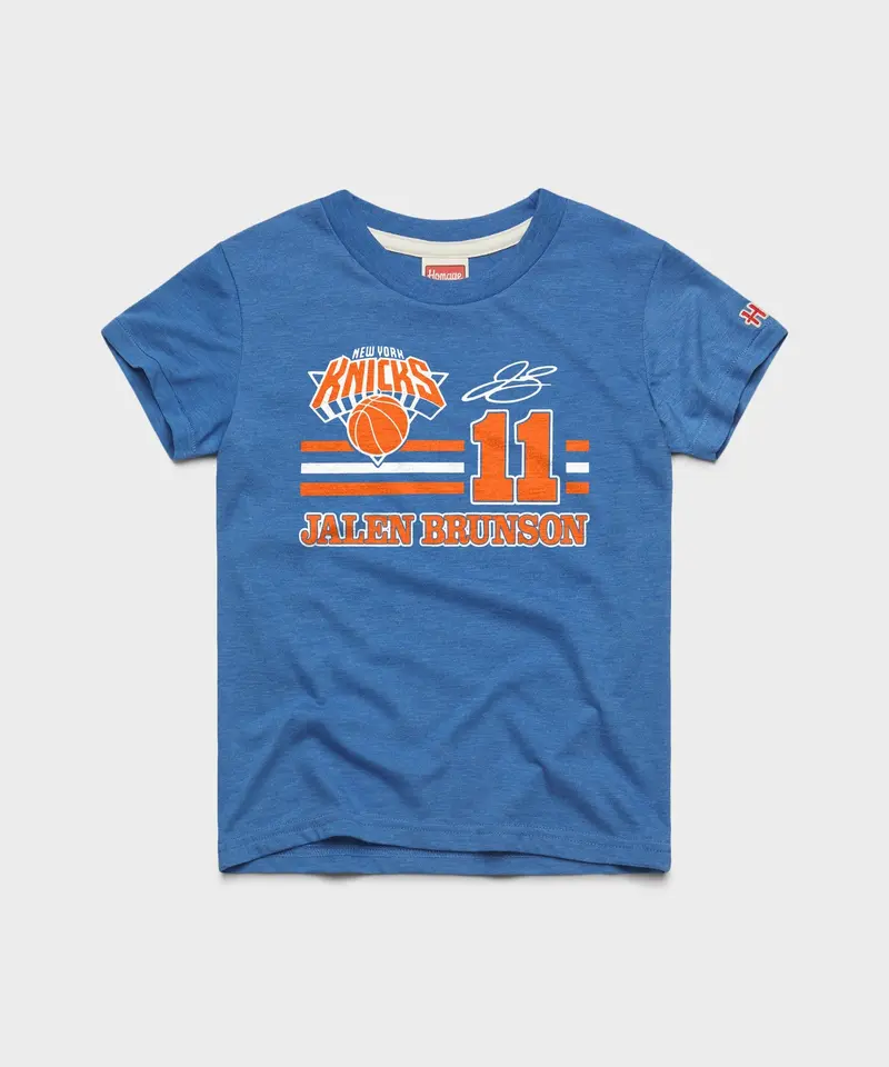Youth Knicks Jalen Brunson Signature Jersey 1