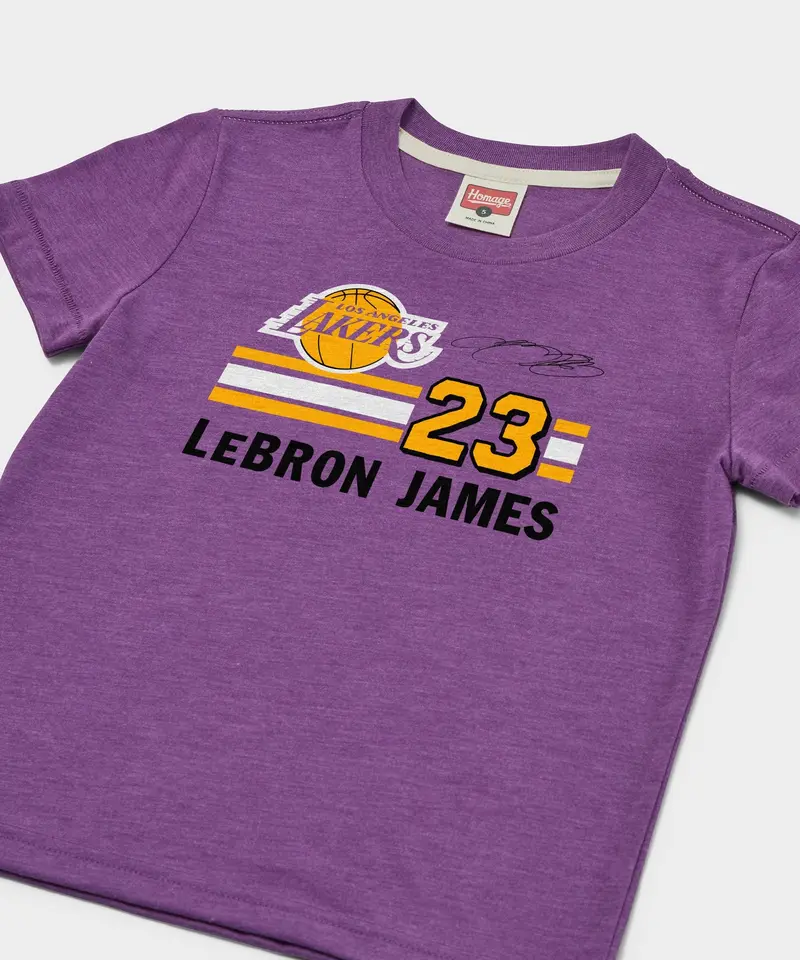 Youth Lakers Lebron James Signature Jersey 2