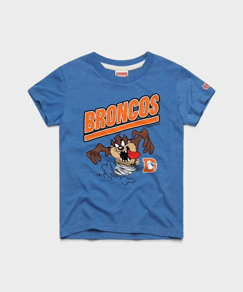 Youth Looney Tunes Taz X Denver Broncos 1