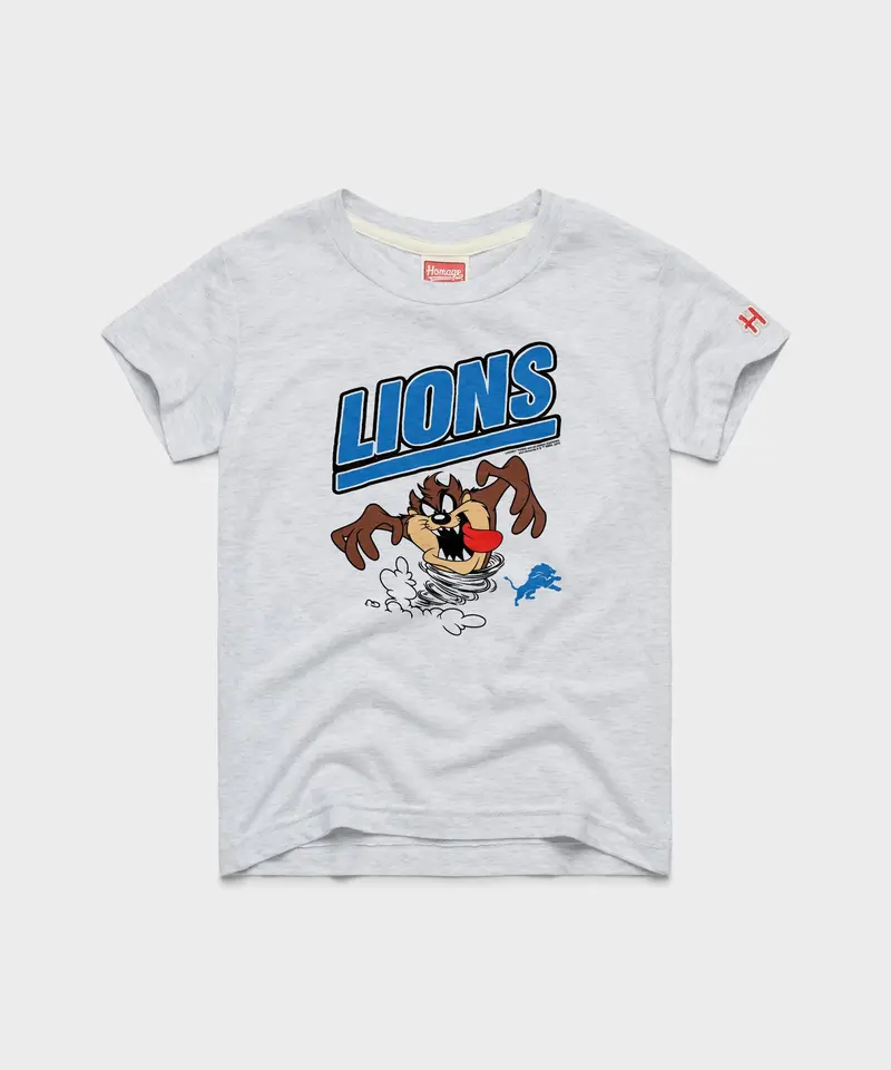 Youth Looney Tunes Taz X Detroit Lions 1