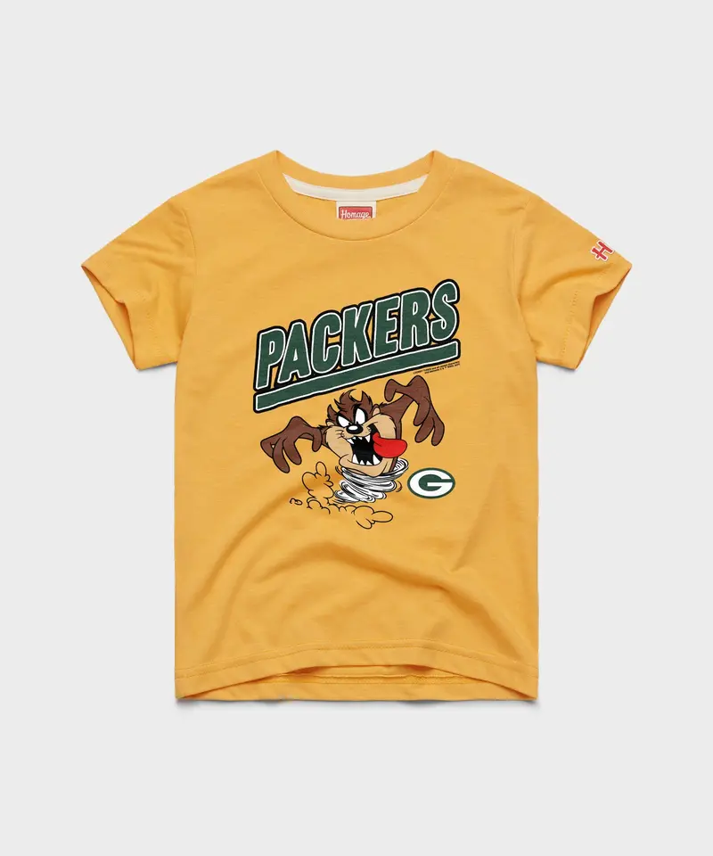 Youth Looney Tunes Taz X Green Bay Packers 1