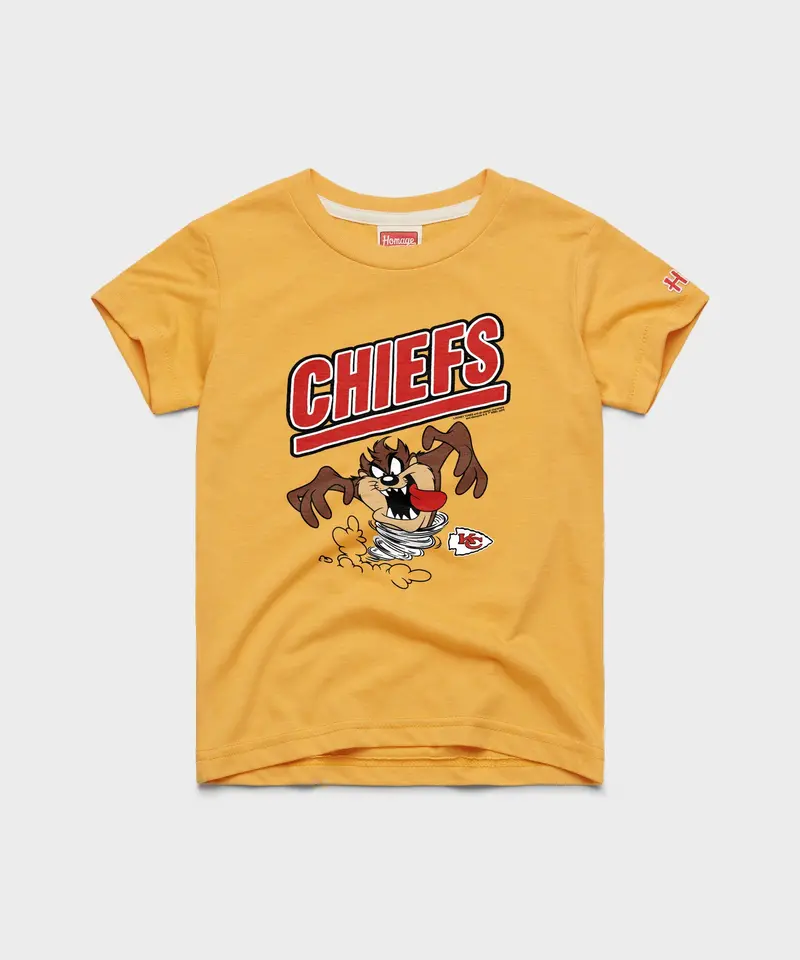 Youth Looney Tunes Taz X Kansas City Chiefs 1