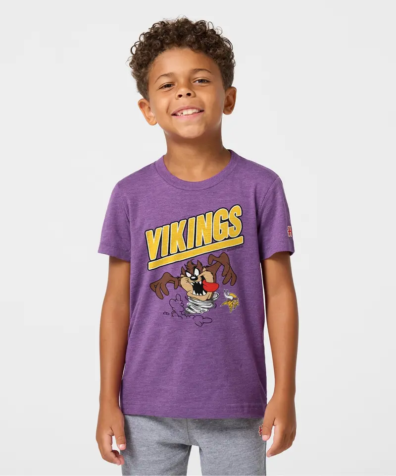 Youth Looney Tunes Taz X Minnesota Vikings 3