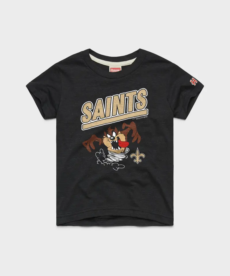 Youth Looney Tunes Taz X New Orleans Saints 1