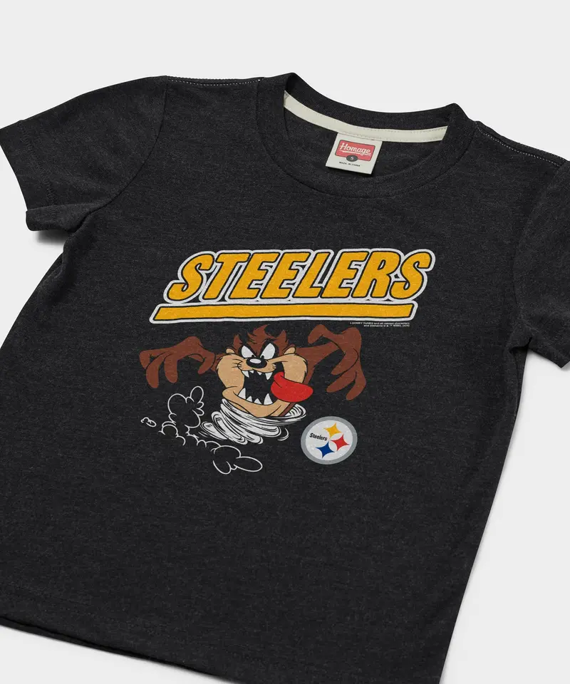 Youth Looney Tunes Taz X Pittsburgh Steelers 2