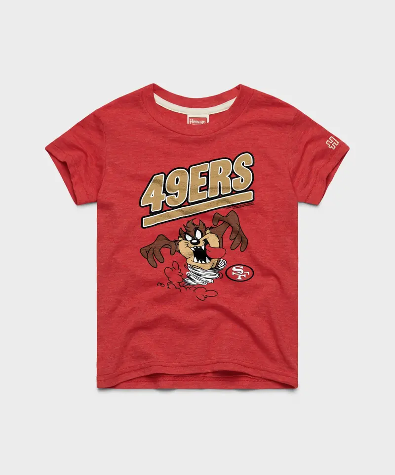 Youth Looney Tunes Taz X San Francisco 49Ers 1