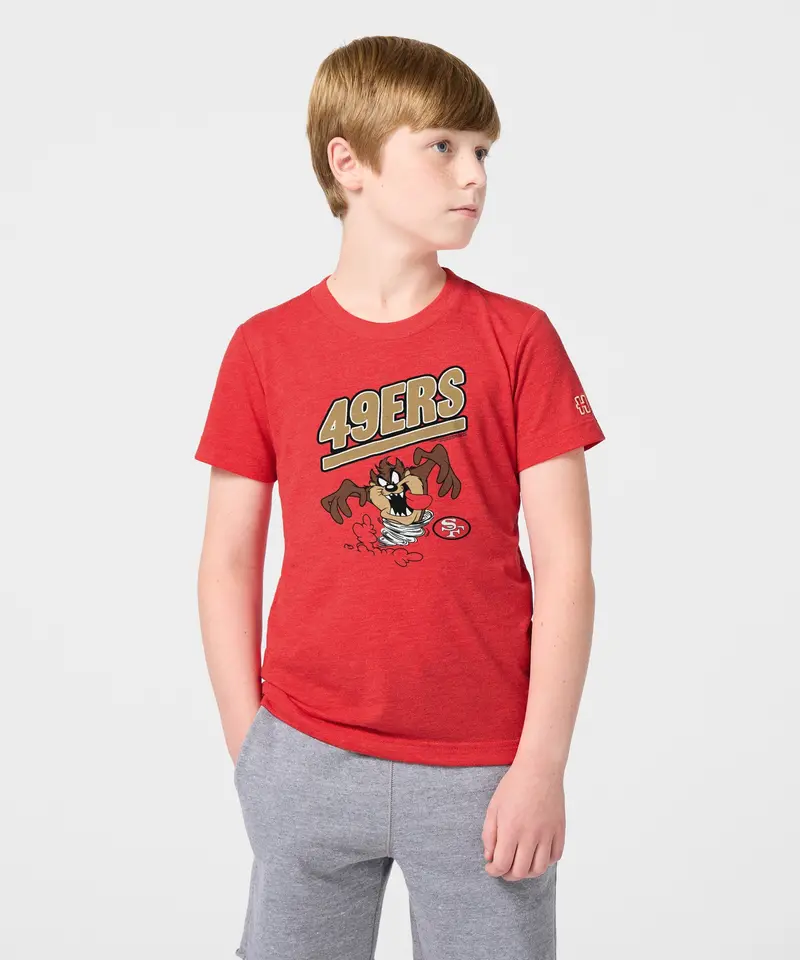 Youth Looney Tunes Taz X San Francisco 49Ers 3