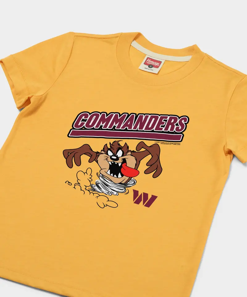 Youth Looney Tunes Taz X Washington Commanders 2