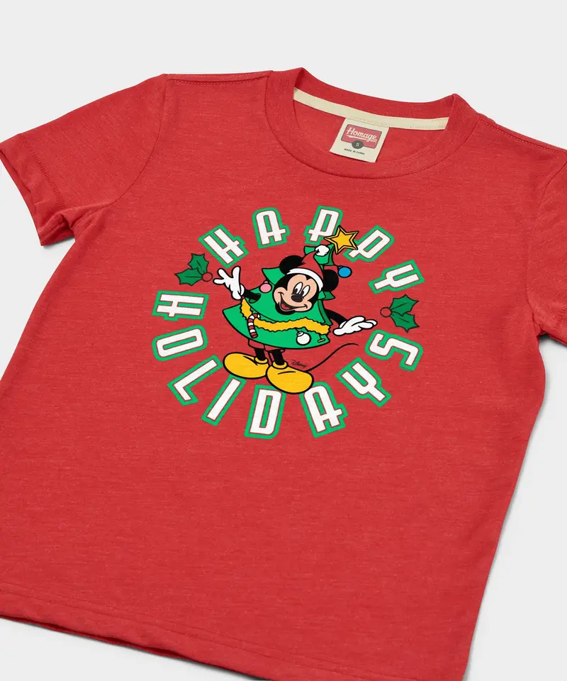 Youth Mickey Mouse Happy Holidays 2