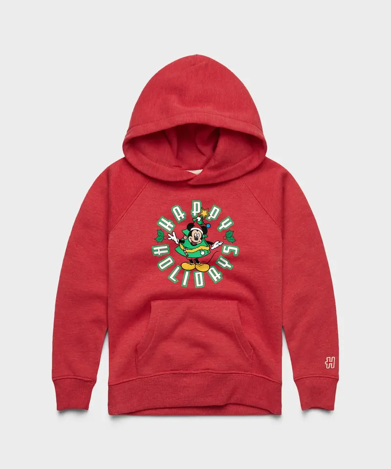 Youth Mickey Mouse Happy Holidays Hoodie 1