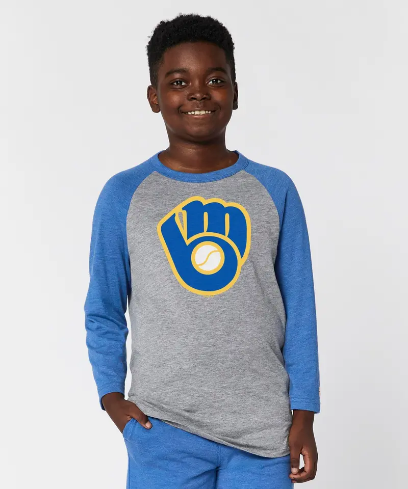 Youth Milwaukee Brewers '78 Raglan 3