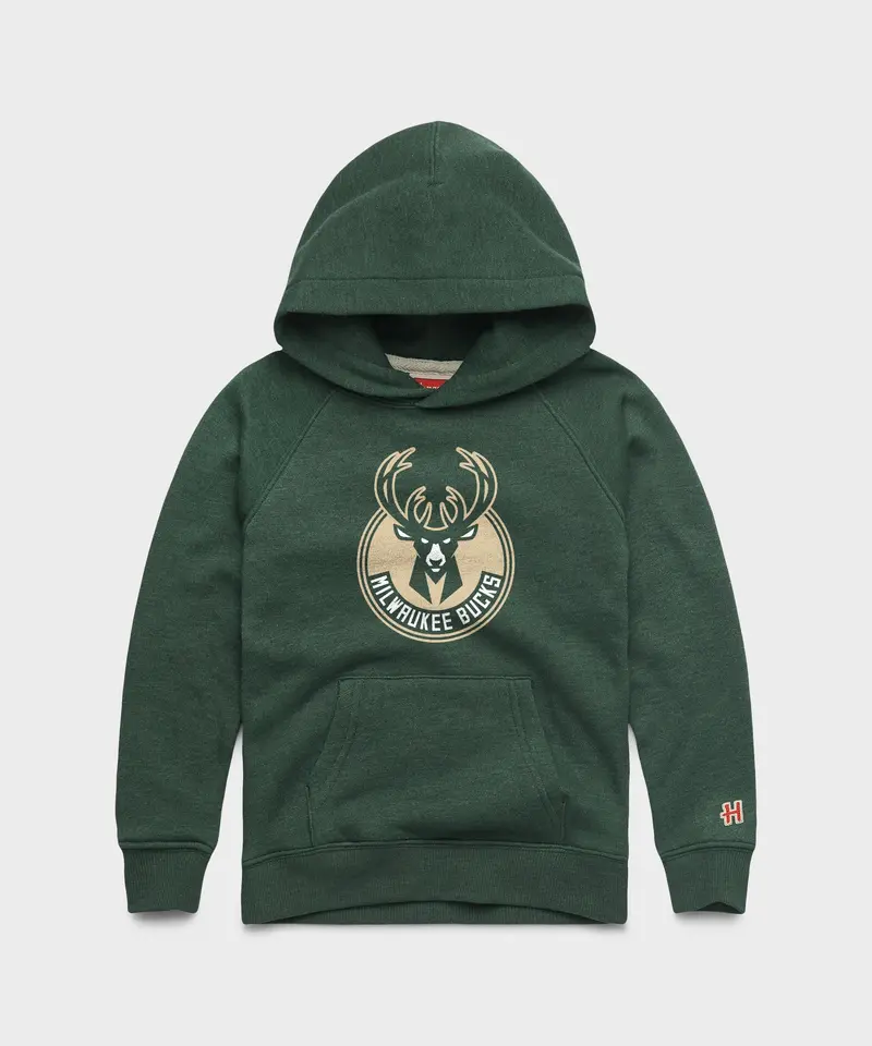 Youth Milwaukee Bucks Logo Hoodie 1