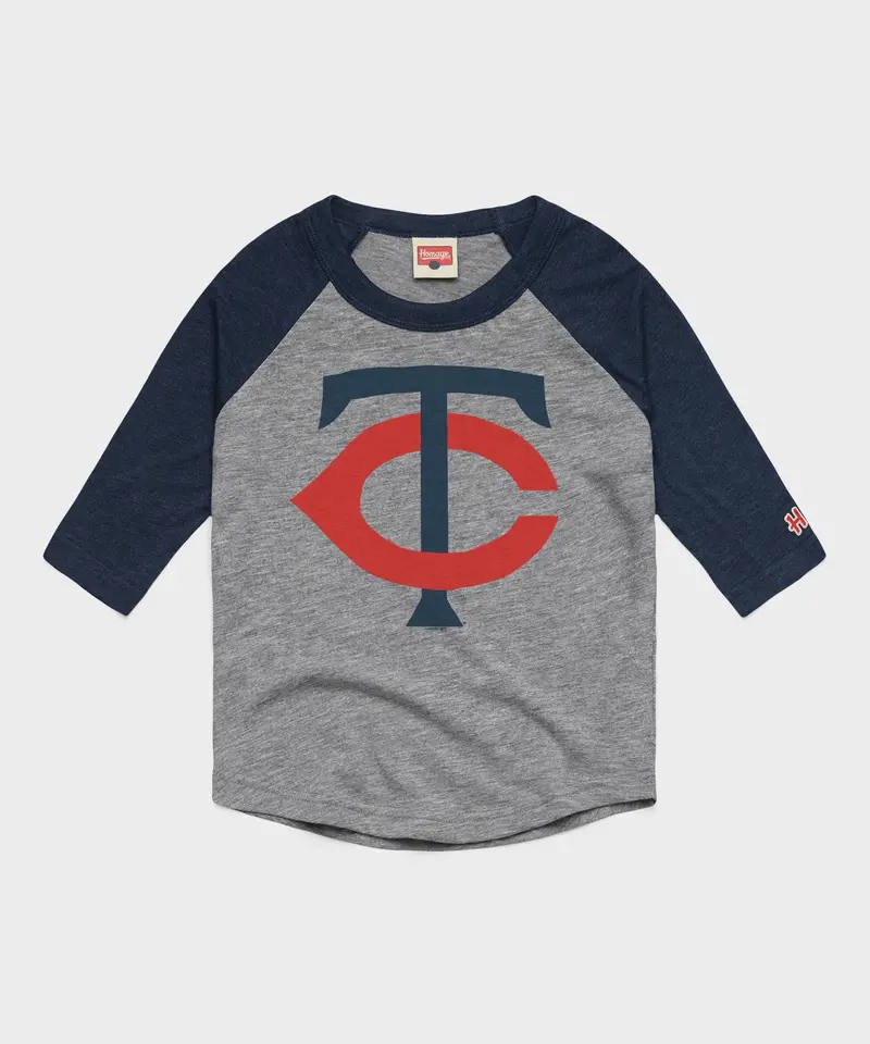 Youth Minnesota Twins Alt Logo '61 Raglan 1